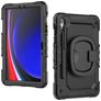 Mobilize Rotating Defender Samsung Galaxy Tab S9 Hülle Kunststoff,Silikon Backcover + Schulterträger + Ständer - Schwarz