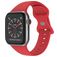 Mobigear Sport Dual Silikon Apple Watch Armband Drückerschließe - 49/46/45/44 mm - Dunkelrot