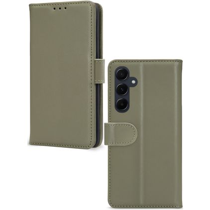 Mobilize Premium Gelly Wallet Samsung Galaxy A55 Hülle Klapphülle Geldbörse - Grün
