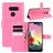 Mobigear Classic LG K50s Hülle Klapphülle Geldbörse - Magenta