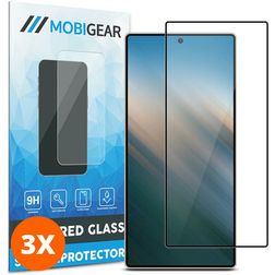 Mobigear Premium Samsung Galaxy S25 Ultra Panzerglas Gehärtetes Glas Displayschutz - Hüllenfreundlich (3er Pack)