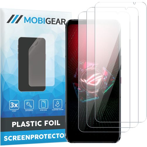 Mobigear ASUS ROG Phone 5s Displayschutz Schutzfolie - Hüllenfreundlich (3er Pack)
