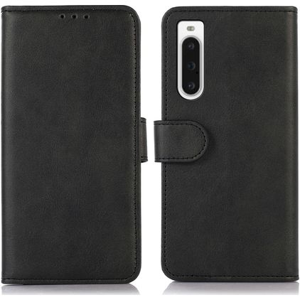 Mobigear Wallet Sony Xperia 10 V Hülle Klapphülle Geldbörse - Schwarz