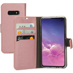 Mobiparts Saffiano Wallet Samsung Galaxy S10e Hülle Klapphülle Geldbörse - Pink