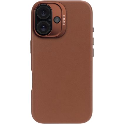 Decoded iPhone 16 MagSafe Hülle Echtes Leder Backcover - Tan