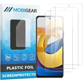 Mobigear POCO M4 Pro 5G Displayschutz Schutzfolie - Hüllenfreundlich (3er Pack)