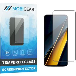 Mobigear Premium POCO X6 Pro Panzerglas Gehärtetes Glas Displayschutz - Hüllenfreundlich - Schwarz