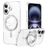 Mobigear Frosted Mag iPhone 17 MagSafe Hülle Hardcase Backcover mit Ständer - Silber