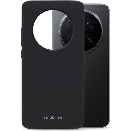 Mobilize Rubber Gelly HONOR Magic 8 Pro Hülle Flexibles TPU Backcover - Schwarz