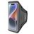 Mobiparts Comfort Fit Handyhalterung Joggen iPhone 14 Sporthülle Neopren Sportarmband - Schwarz