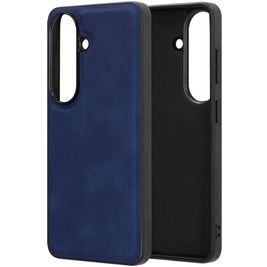 Mobiparts Classic Samsung Galaxy S26 MagSafe Hülle TPU,Kunstleder Backcover - Sapphire Blue