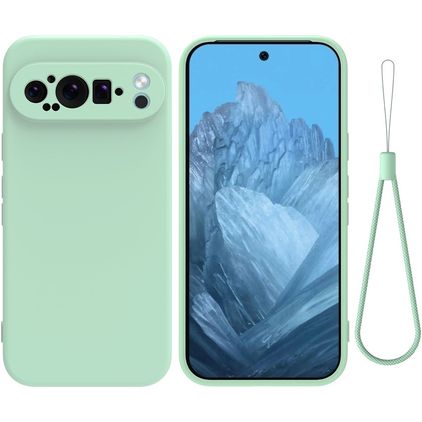 Mobigear Colors Google Pixel 9 Pro XL Hülle Flexibles TPU Backcover - Grün