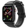 Dux Ducis Business Leder Apple Watch Armband Dornschließe - 42/41/40/38 mm - Schwarz