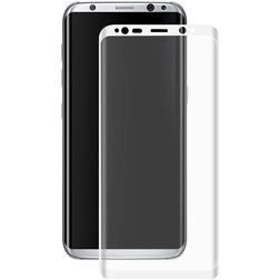 Mobigear Curved Samsung Galaxy S8 Plus Panzerglas Gehärtetes Glas Displayschutz - Weiß