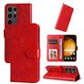 Mobigear Sunflower Samsung Galaxy S24 Ultra Hülle Klapphülle Geldbörse - Rot