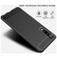 Mobigear Brushed Slim Huawei P30 Hülle Flexibles TPU Backcover - Schwarz