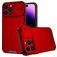 Mobigear Cam Slide iPhone 14 Pro Max Hülle Hardcase Backcover mit Kamera Slider - Rot