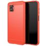 Mobigear Brushed Slim Samsung Galaxy Xcover 7 Pro Hülle Flexibles TPU Backcover - Rot