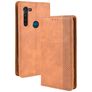 Mobigear Sensation Motorola Moto G8 Power Hülle Klapphülle Geldbörse - Cognac