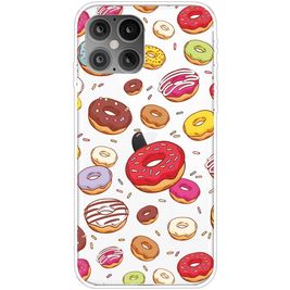 Mobigear Design iPhone 12 Pro Max Hülle Flexibles TPU Backcover - Donut