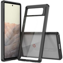 Mobigear Crystal Google Pixel 6 Hülle Hardcase Backcover - Schwarz