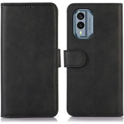 Mobigear Wallet Nokia X30 Klapphülle Portemonnaie - Schwarz