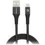 Mobilize Strong Nylon USB-A auf USB-C Kabel 2 Meter - Schwarz