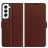 Mobigear Wallet Samsung Galaxy S22 Hülle Klapphülle Geldbörse - Braun
