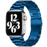 Mobigear Antwerp Edelstahl Apple Watch Armband Faltschließe - 42/41/40/38 mm - Blau