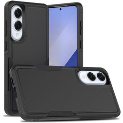 Mobigear Heavy Armor Samsung Galaxy S25 Edge Hülle Hardcase Backcover Stoßfest - Schwarz