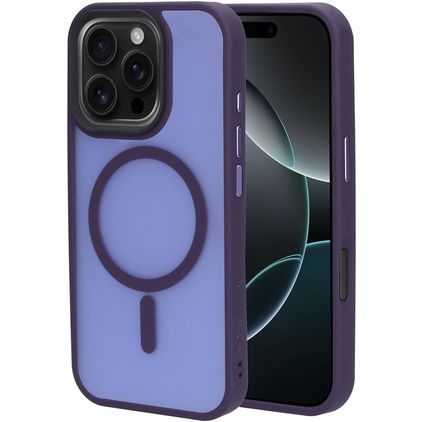 Mobiparts Hardcover iPhone 16 Pro MagSafe Hülle Hardcase Backcover - Satin Purple