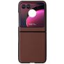 Mobigear Excellent Motorola Razr 40 Ultra Hülle Hardcase Backcover - Braun