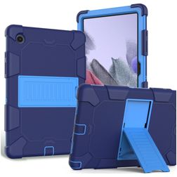 Mobigear ShieldStand Samsung Galaxy Tab A8 10.5 (2021) Hülle Kunststoff,Silikon Backcover + Ständer - Blau
