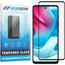Mobigear Premium Motorola Moto G60s Panzerglas Gehärtetes Glas Displayschutz - Hüllenfreundlich - Schwarz