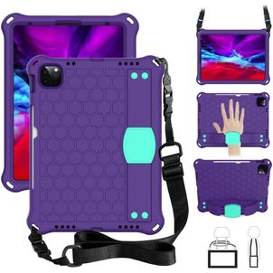 Mobigear Ruggedized iPad 10 (2022) Hülle EVA Schaum Backcover + Stifthalter + Schulterträger + Ständer - Lila