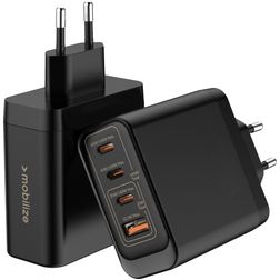 Mobilize Wall Charger 4 USB Power Delivery 140W - Schwarz