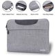 Haweel Oxford Laptop Aktentasche 15 - 16 Zoll Laptoptasche + Handgriff - Grau