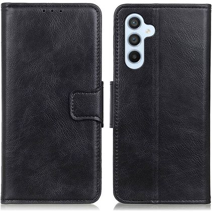 Mobigear Classy Samsung Galaxy A54 Hülle Klapphülle Geldbörse - Schwarz