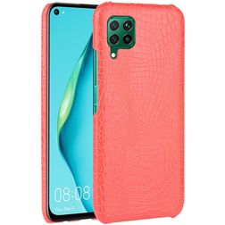 Mobigear Croco Huawei P40 Lite Hülle Hardcase Backcover - Rot