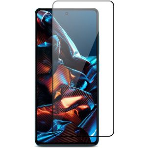 Mobigear Premium POCO X5 Pro Panzerglas Gehärtetes Glas Displayschutz - Hüllenfreundlich - Schwarz
