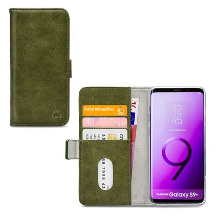 Mobilize Elite Gelly Samsung Galaxy S9 Plus Hülle Klapphülle Geldbörse - Grün