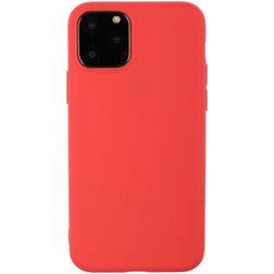 Mobigear Colors iPhone 12 Pro Max Hülle Flexibles TPU Backcover - Rot