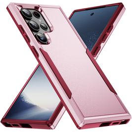 Mobigear Heavy Armor Samsung Galaxy S24 Ultra Hülle Hardcase Backcover Stoßfest - Pink