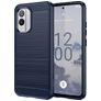 Mobigear Brushed Slim Nokia X30 Hülle Flexibles TPU Backcover - Blau
