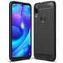 Mobigear Brushed Slim Xiaomi Mi Play Hülle Flexibles TPU Backcover - Schwarz