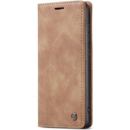 Caseme 013 Samsung Galaxy A51 Hülle Klapphülle Geldbörse - Braun