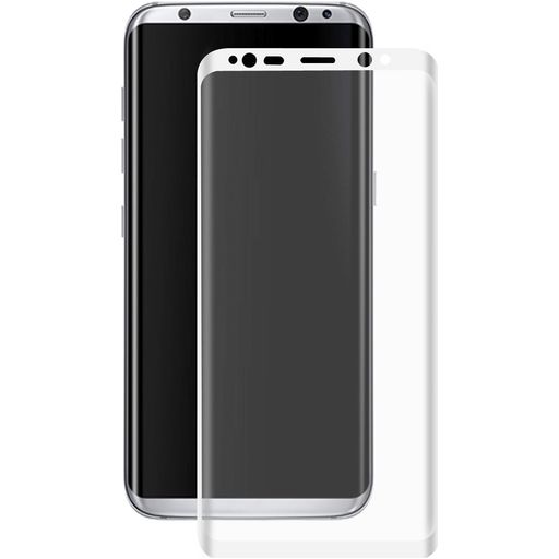 Mobigear Curved Samsung Galaxy S8 Plus Panzerglas Gehärtetes Glas Displayschutz - Weiß