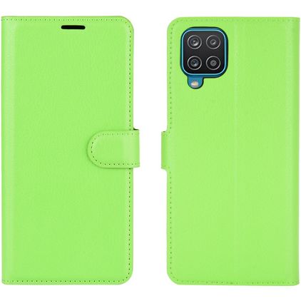 Mobigear Classic Samsung Galaxy A12 Klapphülle Portemonnaie - Grün