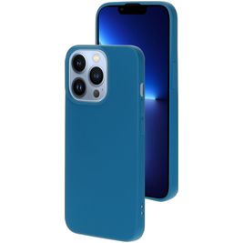 Mobiparts iPhone 13 Pro Silikon Hülle Backcover - Blueberry Blue