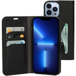 Mobiparts Classic Wallet iPhone 13 Pro Max Klapphülle Portemonnaie - Schwarz